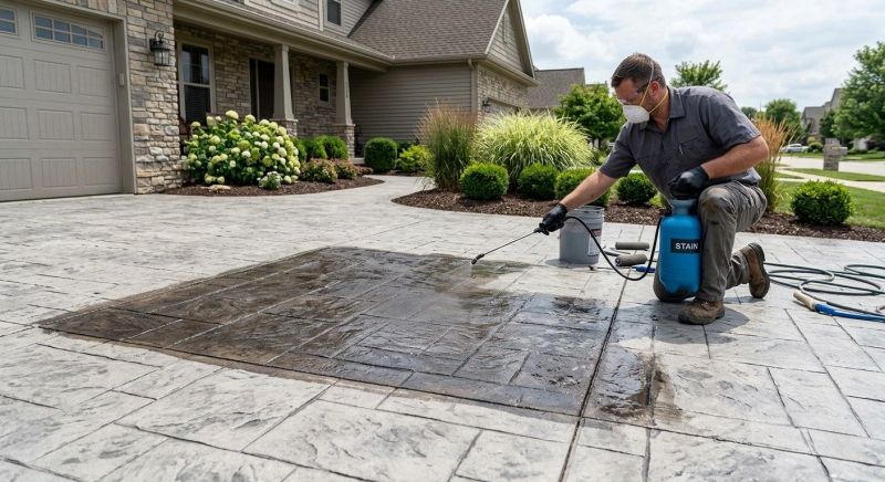 Cement Staining in Dallas, TX