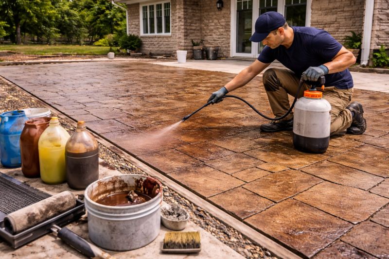 Cement Staining in Frisco, TX