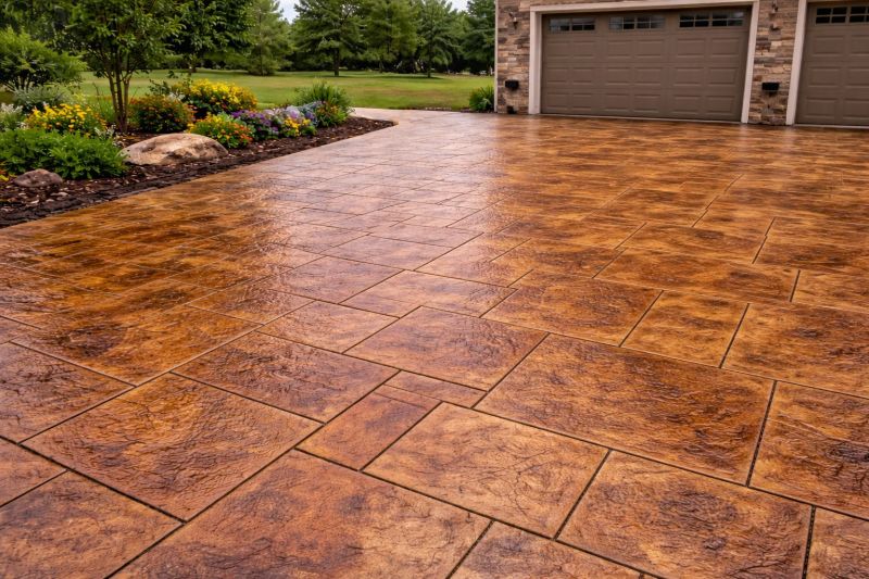 Concrete Driveway Staining in Frisco, TX