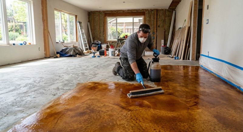 Concrete Floor Staining in Fort Worth, TX