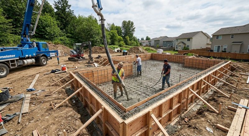 Concrete Foundation Pouring in Fredericksburg, VA
