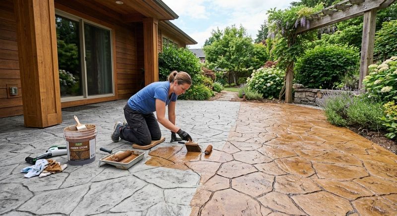 Concrete Patio Finishing in Frisco, TX