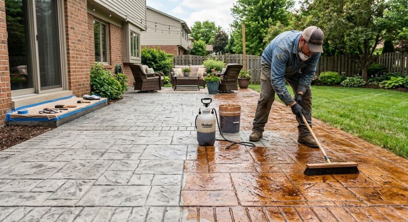 Concrete Staining Service in Fort Worth, TX