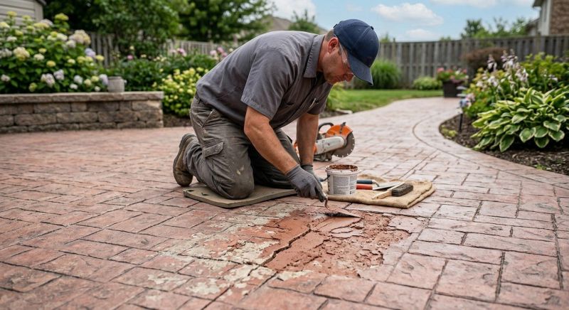 Decorative Concrete Repair in Woodbridge, VA