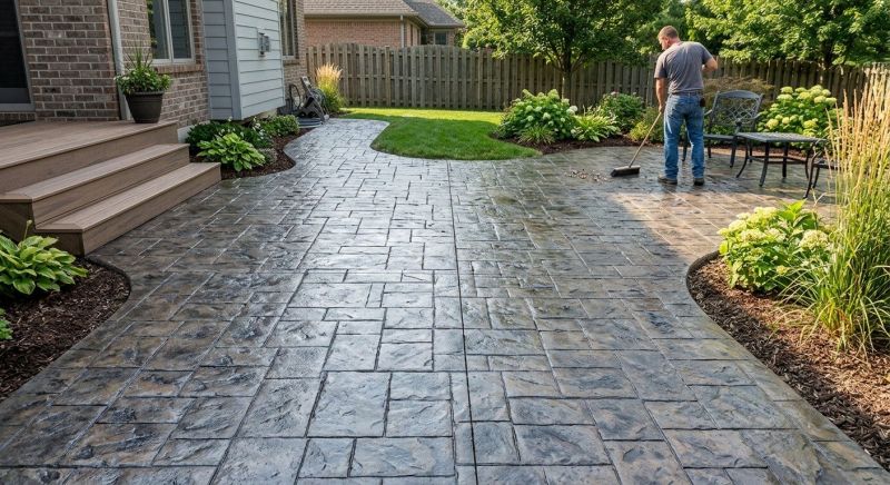 Stamped Concrete Construction in Fort Worth, TX