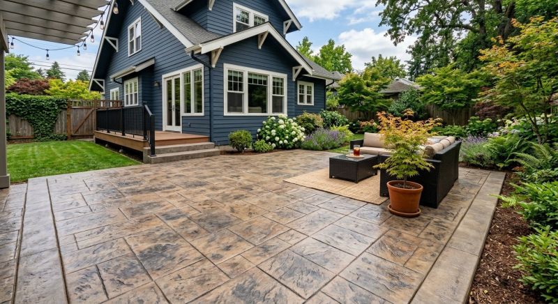 Textured Concrete Installation in Dallas, TX