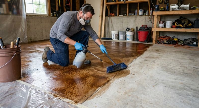 Tinted Concrete Installation in Corpus Christi, TX